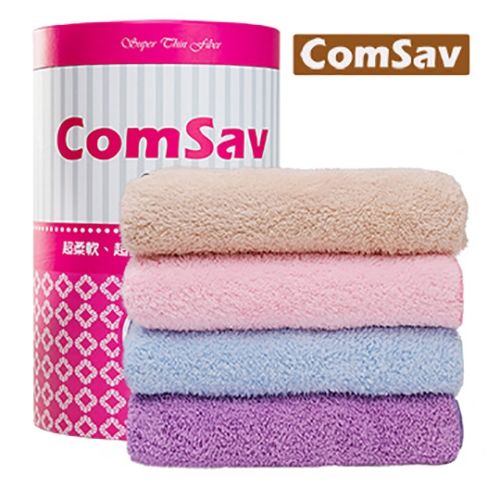 【ComSav】超輕盈柔軟舒適超值浴巾四件組