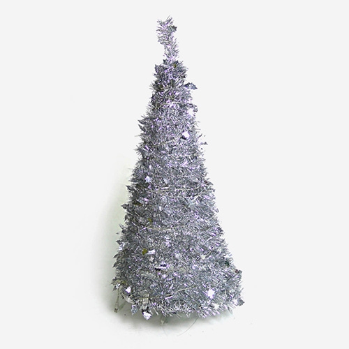 4尺/4呎(120cm) 創意彈簧摺疊聖誕樹 (銀色系)