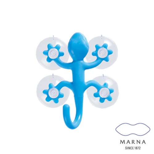 【MARNA】壁虎造型掛勾（藍）
