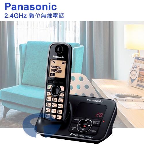 Panasonic 松下國際牌2.4GHz數位答錄無線電話 KX-TG3721 (曜石黑)