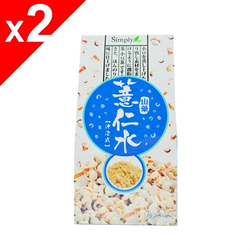 Simply 高倍濃縮嚴選山藥薏仁水x2盒（15包／盒）