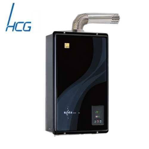 【和成】GH598Q屋內強制排氣智慧型恆溫熱水器20L（黑色）