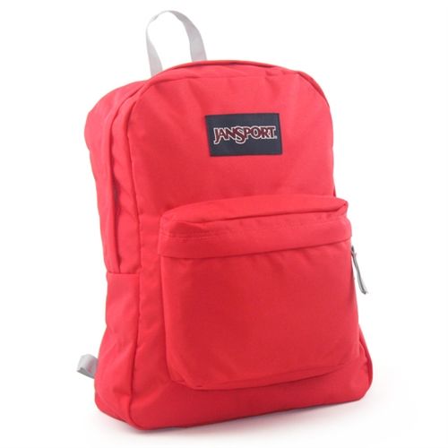JanSport校園背包（SUPER BREAK）－亮紅