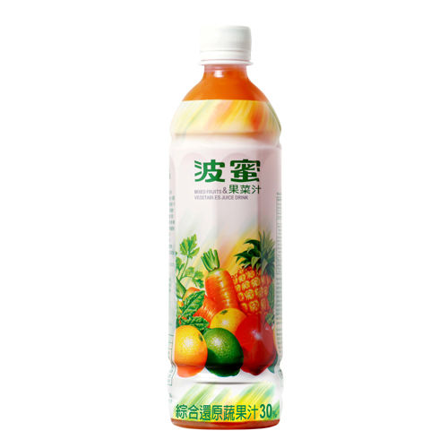 【波蜜】果菜汁 580ml＊24瓶／箱 