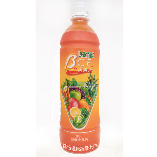 【波蜜】果菜汁BCE 580ml＊24瓶／箱 