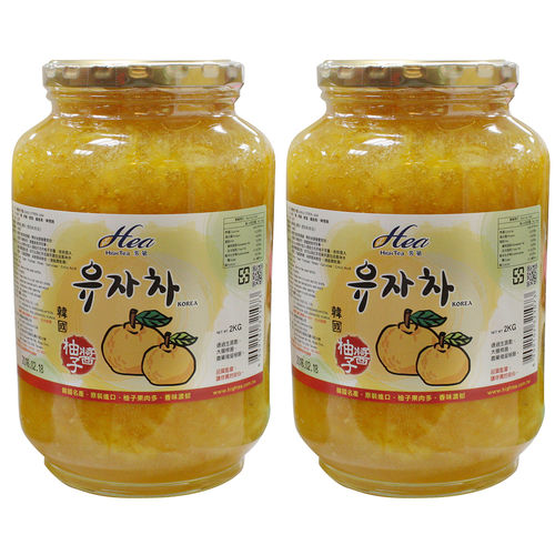 HIGH TEA 芳第 韓國進口蜂蜜柚子茶2kgX2罐 