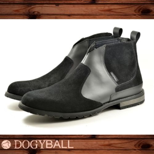 【DOGYBALL】Apache 切爾西短靴 都會拼皮款（都會黑）