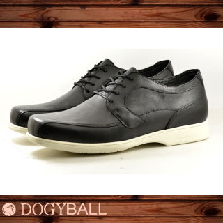 【DOGYBALL】IAN 設計師款休閒皮鞋（黑色）