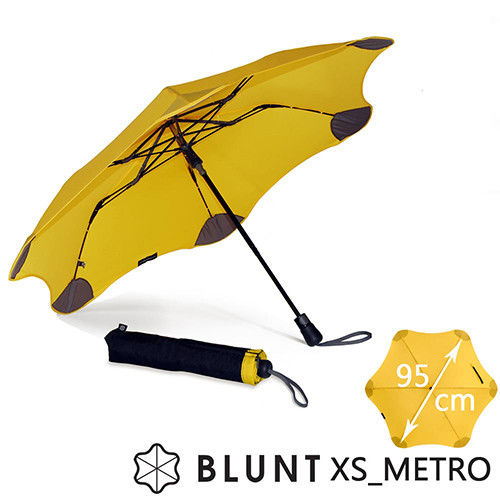 【紐西蘭BLUNT 保蘭特】抗強風 防反傘 抗UV 折傘（糖果黃)