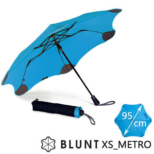 【紐西蘭BLUNT 保蘭特】抗強風 防反傘 抗UV 折傘（風格藍)
