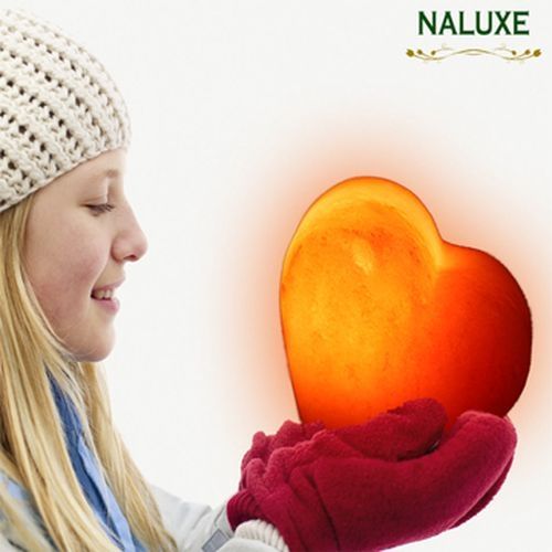 【Naluxe】義大利設計水晶鹽燈-心願