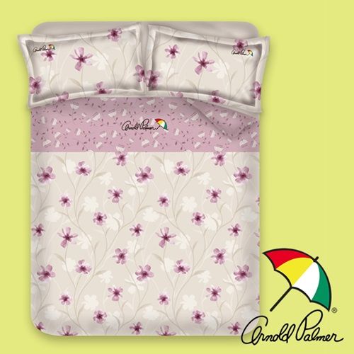 【Arnold Palmer雨傘】紫光花曲-床包被套雙人四件組