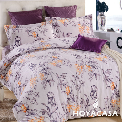 【HOYACASA】依戀-單版 短毛絨雙人四件式兩用被床包組
