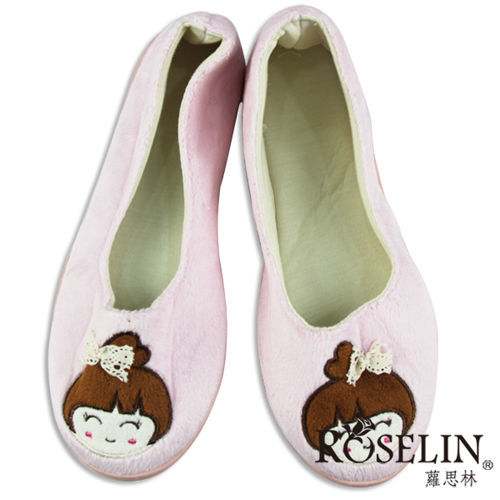 【Roselin 蘿思林】保暖 軟絨毛防滑室內鞋-粉紅娃娃(一雙)