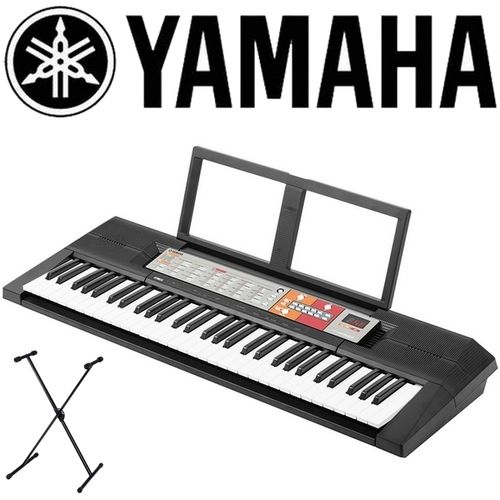 【YAMAHA 山葉】標準61鍵可攜式電子琴+單叉琴架 公司貨保固 (PSR-F50)