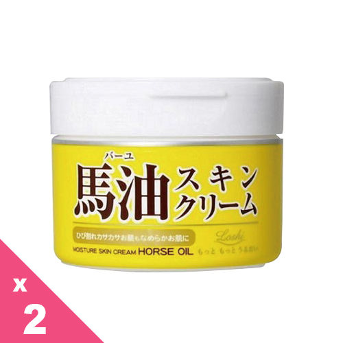 日本北海道 LOSHI 馬油護膚霜 (220g)  2入組
