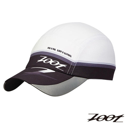 2015 ZOOT 頂級極致型COOLMAX反光型運動跑帽(時尚白黑) Z1502005 