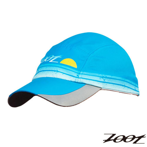 2015 ZOOT 頂級極致型COOLMAX反光型運動跑帽(水藍) Z1502005 