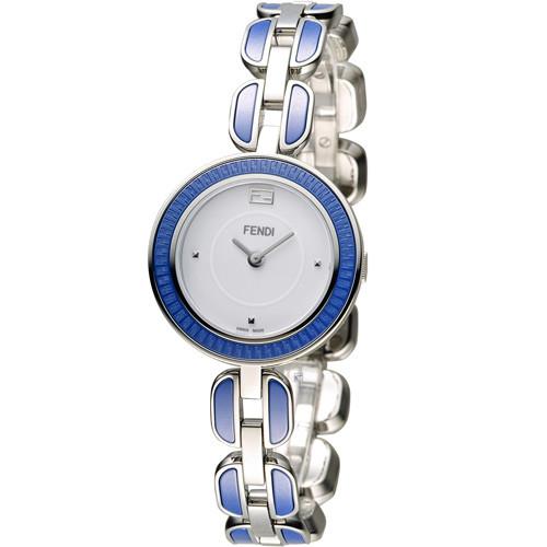 芬迪 FENDI MY WAY 經典美學時尚腕錶 F357024003 白x藍