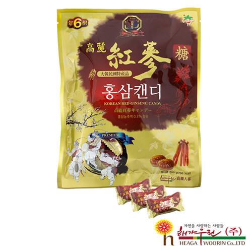 【即期品出清】 韓國原裝 高麗紅蔘糖 (200g/包)