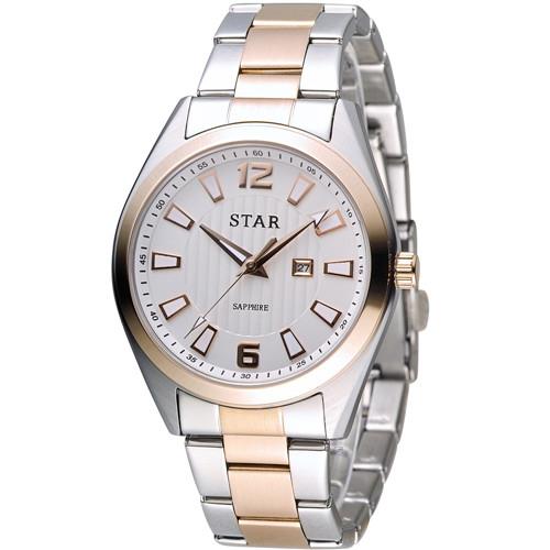STAR 時代 永恆時光紳士腕錶 9T1602-231RG-W 白x玫瑰金色