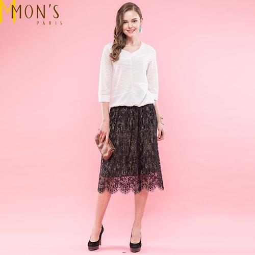 MONS精緻歐版雙面穿蕾絲裙(CB7001)