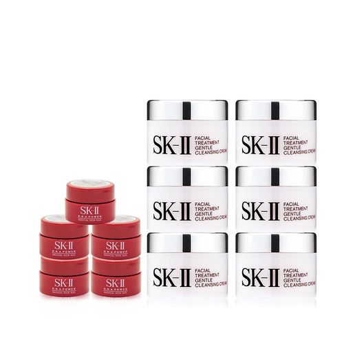 SK-II 全效活膚卸妝霜 15gx6+超肌能緊緻活膚霜 2.5gx5