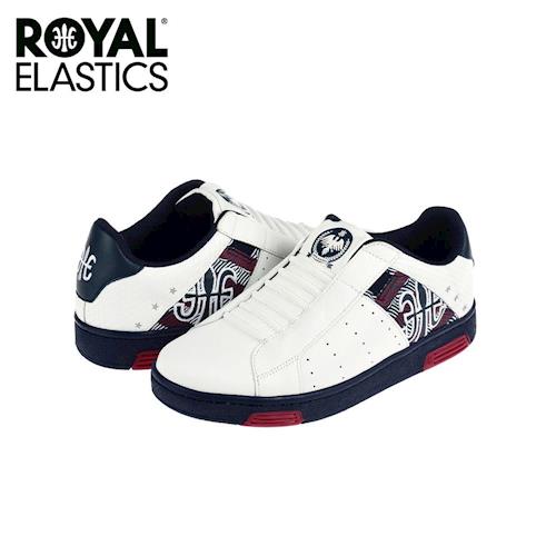 【Royal Elastics】男-Icon National Star 休閒鞋-白/藍底(02072-105)