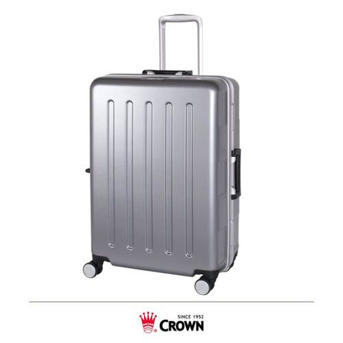 CROWN皇冠 彩色風潮 24吋 鋁框 硬殼亮面 大容量 旅行箱/行李箱 C-FD133 