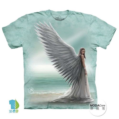 【摩達客】(預購)美國進口The Mountain 天使女神 純棉環保短袖T恤