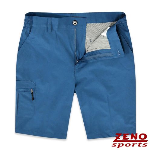 ZENO傑諾 吸濕速乾彈性機能短褲‧海藍M-3XL