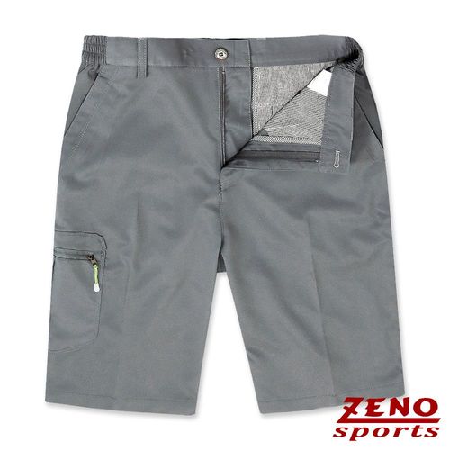 ZENO傑諾 吸濕速乾彈性機能短褲‧灰色M-3XL