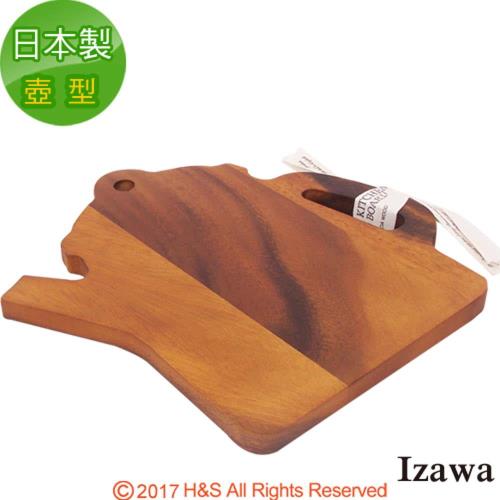 IZAWA自然木紋砧板壺型
