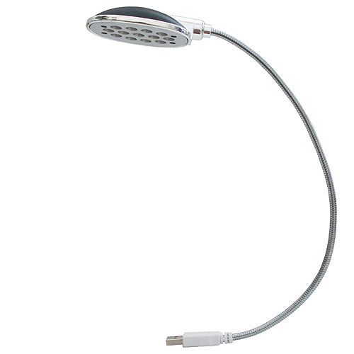 13LED自由蛇頸調整超白光USB燈998USB