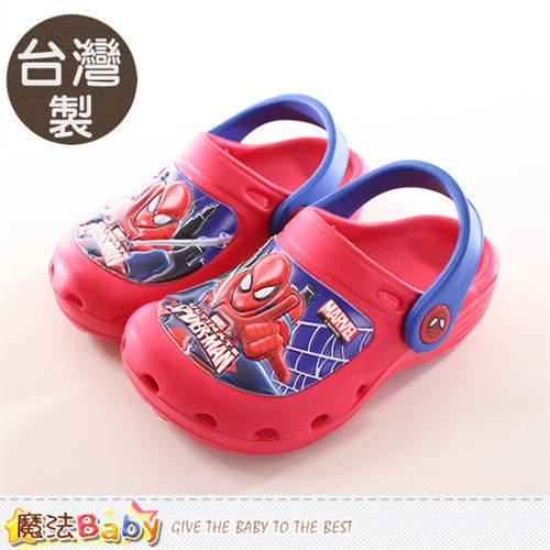 魔法Baby 男童鞋 台灣製蜘蛛人正版水陸兩用輕便鞋~sa65012
