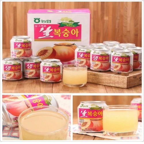 【韓國HAITAI】水蜜桃果汁禮盒 (12罐/盒)