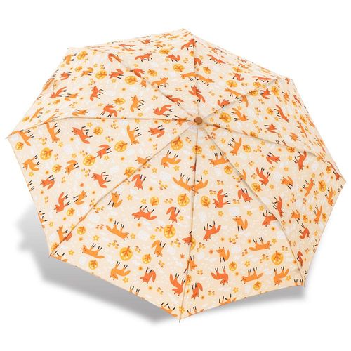 RAINSTORY雨傘-瞇瞇眼狐狸(橘)抗UV個人自動傘