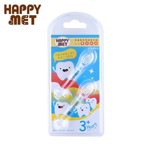 【BabyTiger虎兒寶】HAPPY MET 兒童教育型語音電動牙刷配件-2 入專用刷頭組