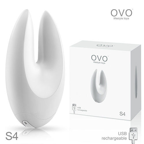 德國OVO S4 東尼 7段變頻 多功能 陰蒂乳頭 刺激震動按摩器 充電式 白色