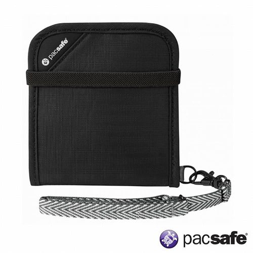Pacsafe RFIDSAFE V100 防盜皮夾(黑色)