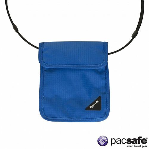 Pacsafe COVERSAFE X75 RFID 安全貼身掛頸暗袋(夏威夷藍)(1080)