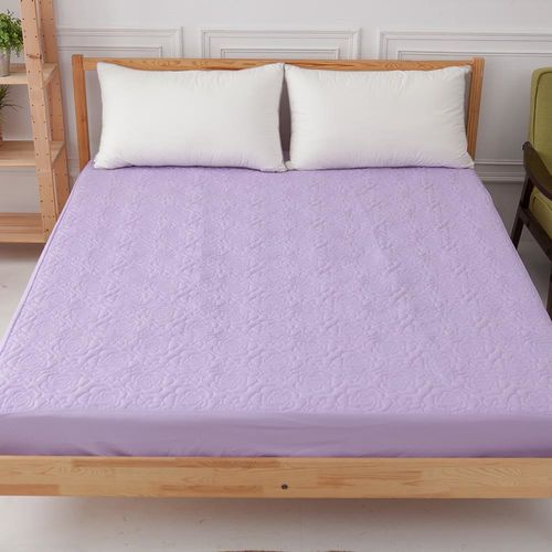 Ally 雙人加大床包式杜邦防潑水紫色保潔墊