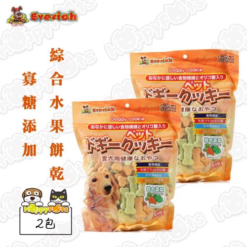 【Doggy cookie】寡糖添加綜合水果餅乾500g(2包)