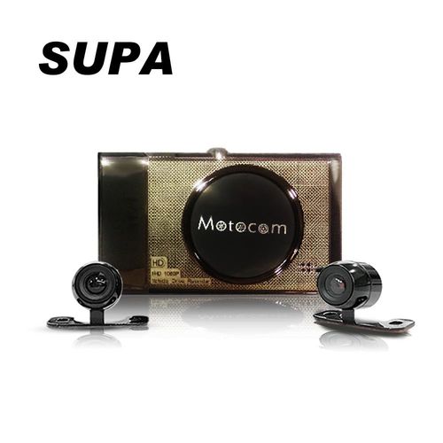 SUPA 588 金屬機身前後雙鏡頭高畫質機車行車記錄器 (送 16G TF卡)