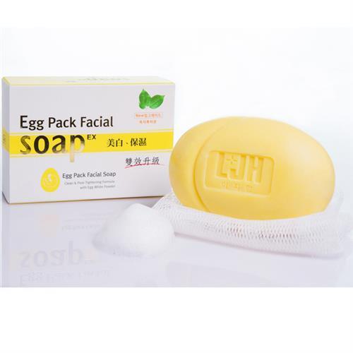 【麗緻韓LJH】白潤雙效雞蛋面膜皂 100G(毛孔潔淨 角質代謝 緊緻毛孔)