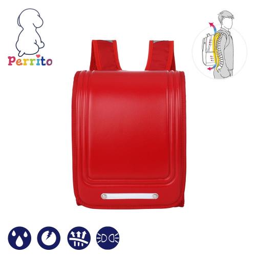 Perrito「東京學園」日式核心護脊兒童書包 (紅色)