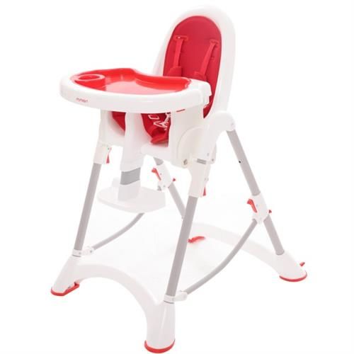 myheart餐椅 蘋果紅折疊式兒童安全餐椅