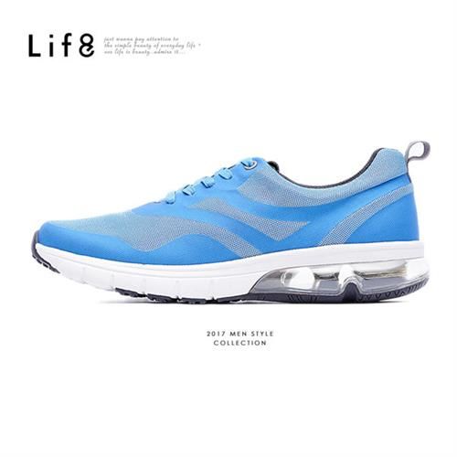 Life8-Sport 尼龍網布 TPU熱切 Air cushion運動鞋-09628-藍色