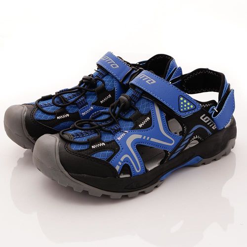 Lotto樂得-水陸悍將排水護趾涼鞋-MS5186藍(男款)