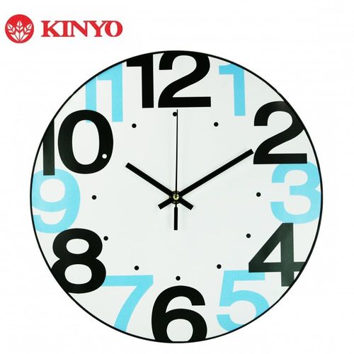 KINYO 簡潔風格-12吋時尚簡約靜音掛鐘